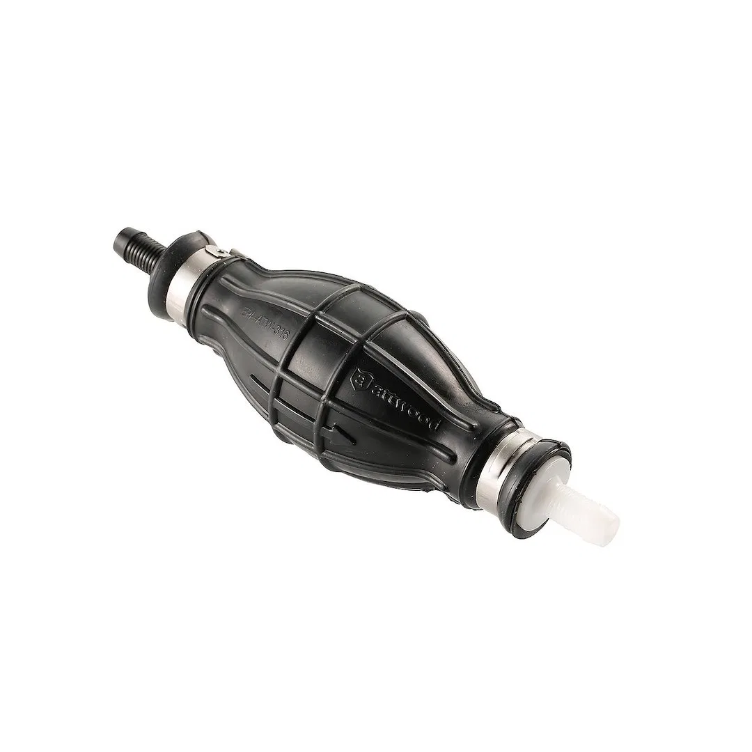 93038LP7 – ATTWOOD MARI Fuel System Primer Bulb, For Use With Ethanol Blended Fuels 3/8 Inch Hose Barb Black Stainles...